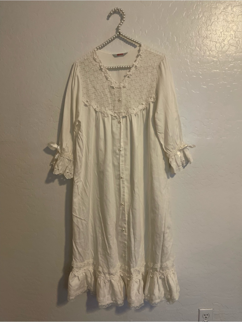 Rosemaid White Night Gown OS